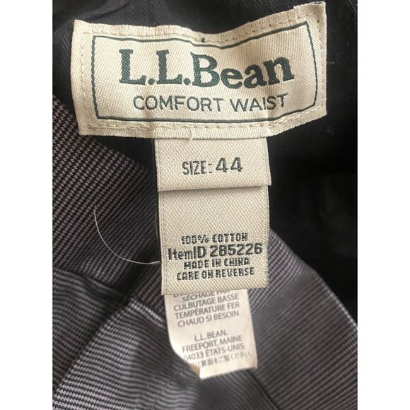 L.L. Bean Mens Comfort Waist Pinpoint‎ Hounstooth Dress Pants Business Career 44 - Picture 4 of 5